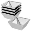 vidaXL Gar&eth;pl&ouml;ntukassi 5 pcs Silfur 40 x 40 x 15 cm Galvaniserad st&aacute;l