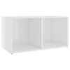vidaXL sj&oacute;nvarpssk&aacute;pur H&aacute;glans hv&iacute;tur 72x35x36,5 cm Hanna&eth;ur vi&eth;ur