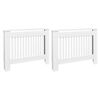 vidaXL Ofnhl&iacute;far 2 stk. Hv&iacute;tar Samsettur vi&eth;ur 112 cm