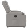 vidaXL Electric Stand up Recliner st&oacute;ll Cloud Grey Efni