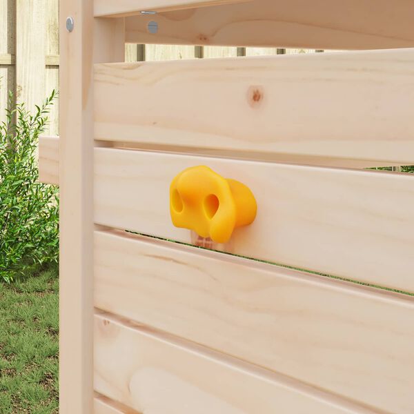 vidaXL Klifurveggklemur 12 pcs Gulur 100 x 67 x 43 mm PP