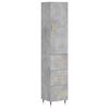 vidaXL H&aacute;r Sk&aacute;pur Steypugr&aacute;r 34,5x34x180 cm Samsettur Vi&eth;ur