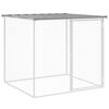 vidaXL H&aelig;nsnakofi me&eth; &thorn;aki Lj&oacute;sgr&aacute;r 103x98x90 cm Sinkh&uacute;&eth;a&eth; St&aacute;l
