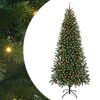 vidaXL Gervi j&oacute;latr&eacute; me&eth; 300 LED me&eth; standi Gr&aelig;nn 240 cm PE og PVC