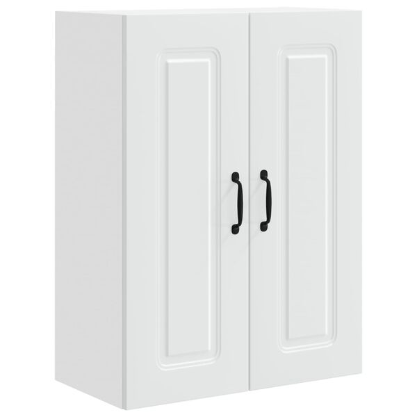 vidaXL Eldh&uacute;s sk&aacute;pur Kalmar Hv&iacute;tt 60 x 31 x 80 cm Samsettur vi&eth;ur