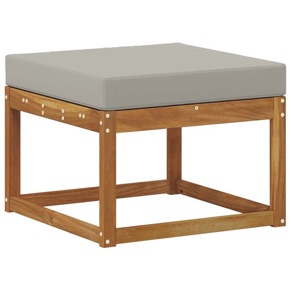 vidaXL &Uacute;ti s&oacute;fasett 5 pcs N&aacute;tt&uacute;rulegt og Lj&oacute;st Gr&aacute;tt Hrein akas&iacute;utr&eacute;