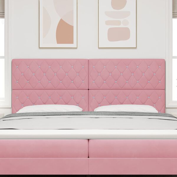 vidaXL H&ouml;f&eth;agafl me&eth; h&ouml;fu&eth;gafl Bleikur 200 cm Gervile&eth;ur