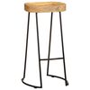 244010 vidaXL Bar Stools 2 pcs Solid Mango Wood