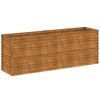 vidaXL upph&aelig;kka&eth; gar&eth;be&eth; 196x50x69 cm &uacute;r corten st&aacute;li
