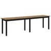 vidaXL Bekkur Listama&eth;ur Eik 160 x 35 x 45 cm Samsettur vi&eth;ur