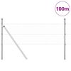 vidaXL Girðingarpóstur Silfur 100 x 0,4 m (25 mm net) Stál