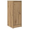 vidaXL Skenkur Handverks eik 29,5x34x76 cm Samsettur Vi&eth;ur