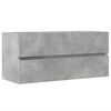vidaXL Vaskask&aacute;pur Steypugr&aacute;r 100x38,5x45 cm Samsettur Vi&eth;ur