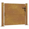 vidaXL Gar&eth;hli&eth; 100x75 cm &uacute;r corten st&aacute;li
