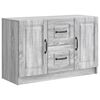 vidaXL Vi&eth;beinteyfla Gr&aacute;r Sonoma eikarlitur 89 x 34,5 x 57 cm