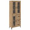 vidaXL H&aacute;bor&eth; Vegghengt Artisan Eik 69,5 x 34 x 180 cm Samsettur vi&eth;ur