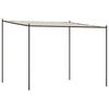 vidaXL Gazebo Hv&iacute;tur 3x3 m 180 g/m&sup2; Tau&aacute;kl&aelig;&eth;i og St&aacute;l