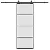 vidaXL Rennihur&eth; me&eth; v&eacute;lb&uacute;na&eth;arsetti Svart 76x205 cm ESG Gler