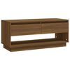 vidaXL Sj&oacute;nvarpssk&aacute;pur Br&uacute;nn Eikarlitur 102x41x44 cm Samsettur Vi&eth;ur