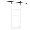 vidaXL Rennidyr ORKDAL Hv&iacute;tt 93 x 202 cm Gegnheil fura og gler