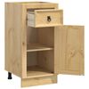vidaXL Cabinet me&eth; sk&uacute;ffu Hunang 40 x 46 x 81,5 cm Solid furuhikk