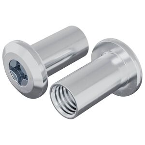 vidaXL L&aacute;sahnutur 2 pcs Nikkel M6 x 15 mm St&aacute;l