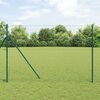 vidaXL Evrópsk girðing Grænn 1.6 x 10 m PVC-húðaður járn