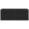 vidaXL Sj&oacute;nvarpsveggsk&aacute;pur Vegghengt 2 pcs Svartur 60 x 31 x 29.5 cm