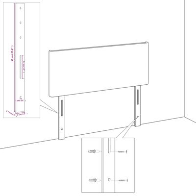 vidaXL Hólfað Springrúm Dökkgrátt 100x200 cm Tauefni