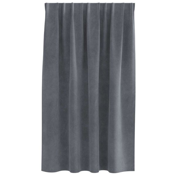 vidaXL Myrkratj&ouml;ld 2 pcs Lj&oacute;sgr&aacute;r 140 x 140 cm Flauel