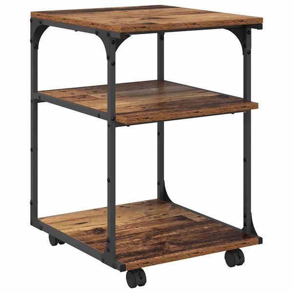 vidaXL Prentara standur Gamall vi&eth;ur 43 x 48 x 64 cm Samsettur vi&eth;ur