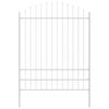 vidaXL Gar&eth;hefti 7 pcs Hv&iacute;tt 170 x 225 cm Dufth&uacute;&eth;a&eth; st&aacute;l