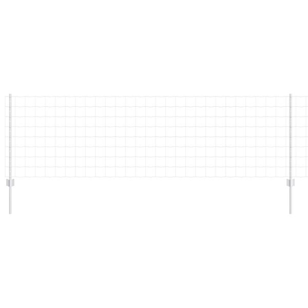 vidaXL Gir&eth;ing me&eth; p&oacute;st Silfur 0,8 x 10 m St&aacute;l