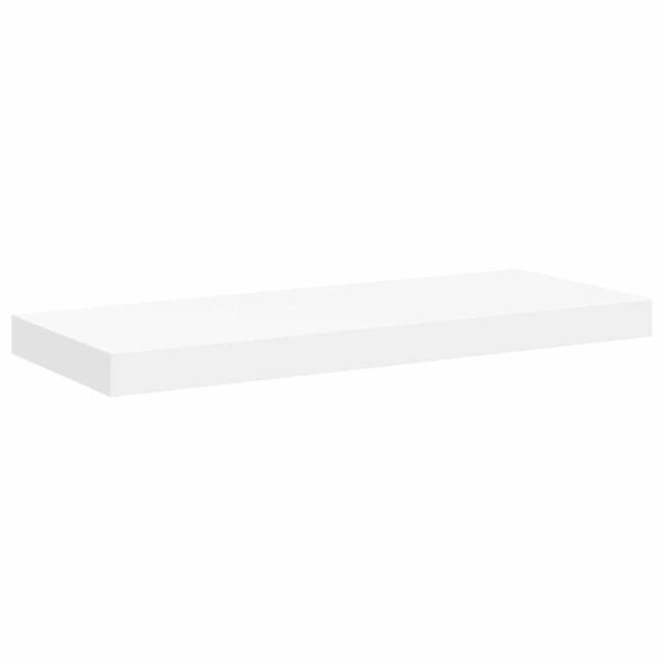 vidaXL Vegghilla me&eth; Sk&uacute;ffu Hv&iacute;t 60x23,5x3,8 cm MDF