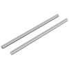 vidaXL &THORN;r&yacute;stistangir 2 pcs Silfur 6 x 135 mm St&aacute;l