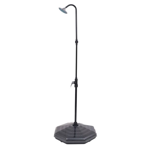 vidaXL Sólarhituð Útisturta Ál HDPE