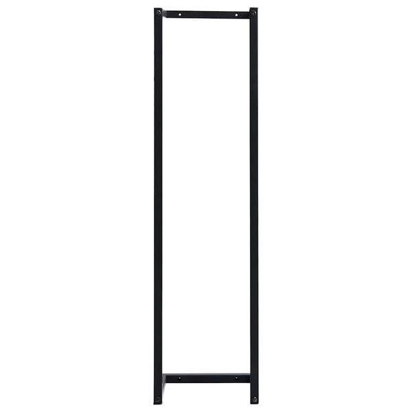 vidaXL Handkl&aelig;&eth;arekki Svartur 25x20x95 cm J&aacute;rn