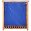 vidaXL Geymsluskúr fyrir eldivið 105x38x115cm úr gegnheilum akasíuvið
