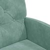 vidaXL Matsalstólar með hjólum 2 pcs sea green 58 x 67 x 97 cm Flauel