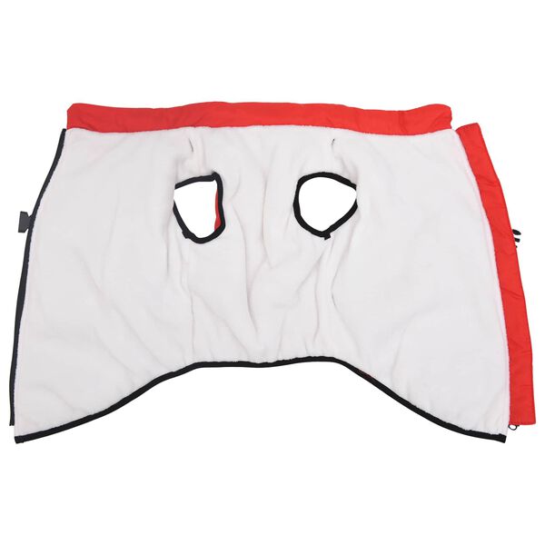 vidaXL Hundak&aacute;pa Rau&eth;ur L68 Fl&iacute;s og p&oacute;l&yacute;ester