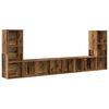 vidaXL Sj&oacute;nvarpssk&aacute;pasett 4 pcs Gamall vi&eth;ur 37 x 35 x 107 cm