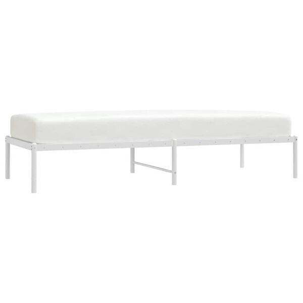 vidaXL R&uacute;mgrind &uacute;r M&aacute;lmi Hv&iacute;t 75x190 cm