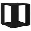 vidaXL S&oacute;fabor&eth; Svartur Eik 32 x 32 x 30 cm Samsettur vi&eth;ur