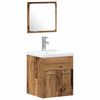 vidaXL Ba&eth;herbergismublasett 3 pcs Gamall vi&eth;ur Samsettur vi&eth;ur