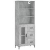 vidaXL H&aacute;r Sk&aacute;pur Steypugr&aacute;r 69,5x34x180 cm Samsettur Vi&eth;ur