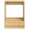 vidaXL Cabinet SKI Hunangsbjartur 60 x 46 x 81 cm Solid furuhikk