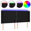 vidaXL LED H&ouml;f&eth;agafl 183x16x118/128 cm Svart Efni