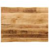 vidaXL Bor&eth;plata me&eth; N&aacute;tt&uacute;rulegum Br&uacute;num 70x60x2,5 cm Mang&oacute;vi&eth;ur