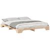 vidaXL Ramsv&iacute;k Br&uacute;nn 180 x 210 cm Solid furuhikk