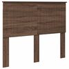 vidaXL H&ouml;f&eth;agafl me&eth; h&ouml;fu&eth;gafl Br&uacute;nn eik 120 cm Samsettur vi&eth;ur
